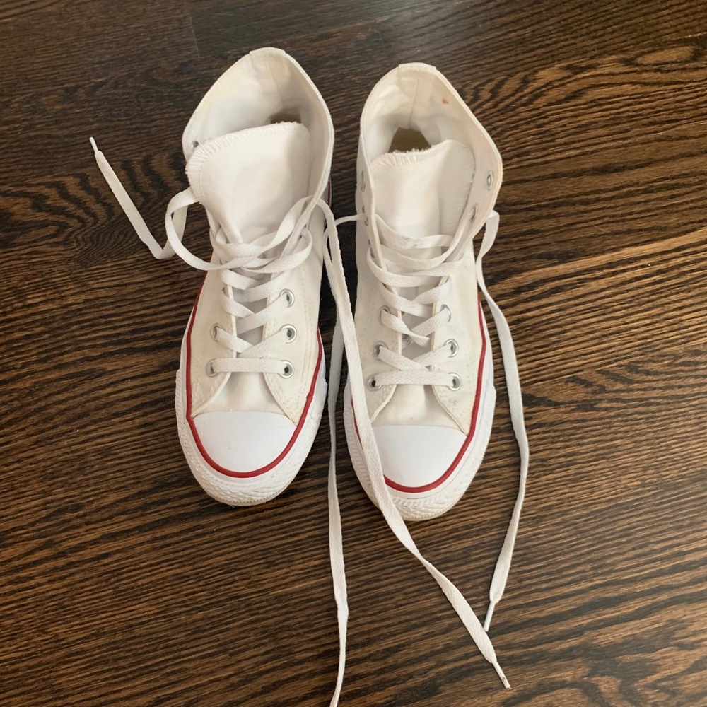 White converse high top
